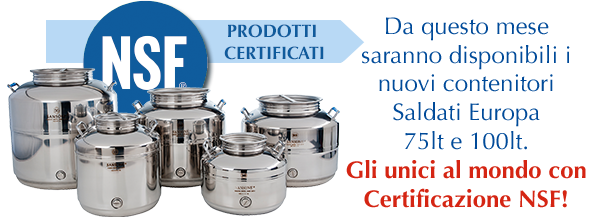 Contenitore olio in acciaio inox lt.25 da trasporto e cucina - F25-EU -  Sansone - Contenitori inox olio e vino da trasporto SALDATI